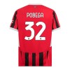 Officiële Voetbalshirt AC Milan Pobega 32 Thuis 2024-25 - Heren